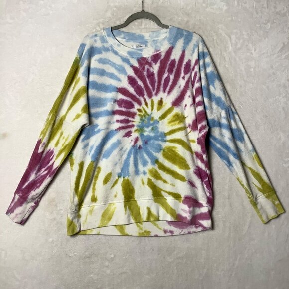 True Craft Tie Dye Sweatshirt Women Size Small Cotton Blend Multicolor Soft - Picture 7 of 7